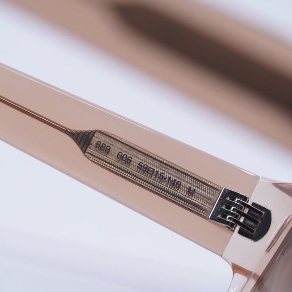 Saint Laurent SL689 006 Sunglasses Orange Rectangle Frame, Brown Lenses - Picture 6 of 11